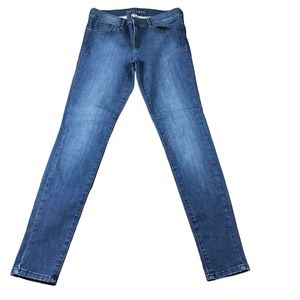 Mott & Bow Jeans Mid Rise Skinny Carm Womens 29x30 Dark Blue